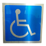 Señaletica Discapacitados Logo Rigida (14cm X 14cm)