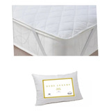 Combo Cubre Colchon 9.0 X 1.90 + 1 Almohada Hotel Luxury 5*