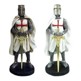 Kit Com 2 Cavaleiro Templário Escolha Entre 7 Cores Medieval