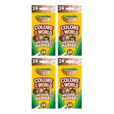 Marcadores Colors Of The World Pack 4 Cajas Crayola