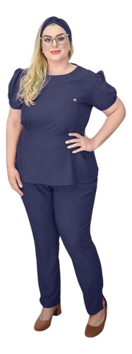 Pijama Cirúrgico Plus Size Conjunto Hospitalar Escritório