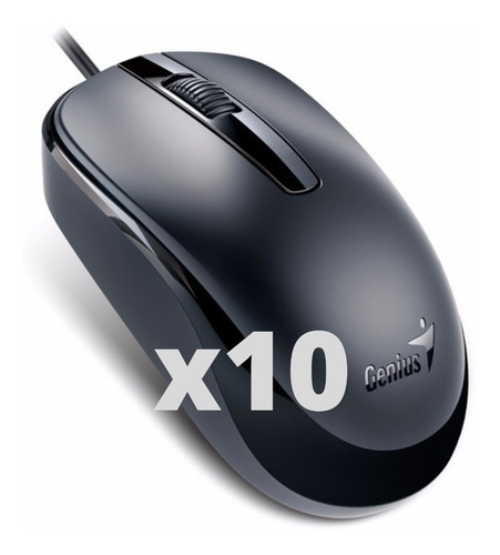 Pack X10 Mouse Con Cable Genius Dx 110 Usb Pc O Notebook