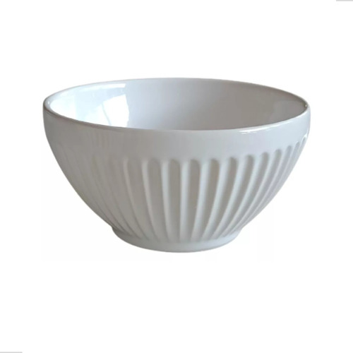 Tigela Bowl Branca Pequena Em Cerâmica 367ml