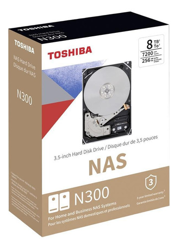 Disco Rigido 8 Tb Sata Iii Toshiba N300 Nas