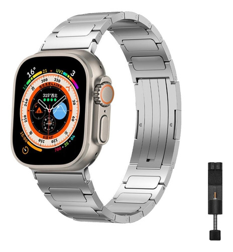 Correa Para Apple Watch Iwatch Ultra 9 8 7 Se Acero Titanio