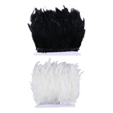 2 Uds 2m Hackle Fringe Ribbon Diy Sombrero Ropa Recorte .