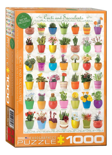 Cactus Y Suculentas Puzzle 1000 Piezas