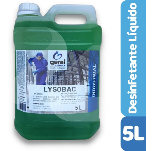 Desinfetante Uso Geral | Lysobac | Lysoform - 5 Litros