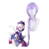 Peruca Feminina Genshin Impact Cosplay Qiqi Com 75 Cm De Com