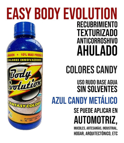 Recubrimiento Texturizado Eb Evolution Colores Candy  1 L