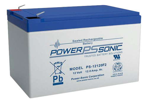 Batería Para Respaldo Power Sonic 12v 12ah Agm / Ps-12120-f2