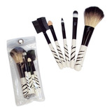 Set De Aplicadores Zebra Pinceles De Maquillaje Jessamy A466 Color Blanco