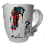 Mug Tazón Pingüinos Williams Sonoma Original Importado 300 C