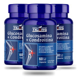  Kit 3 Glucosamina Condroitina C/ Msm + Collagen Tipo 2