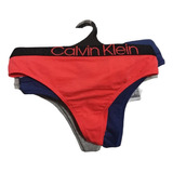 Tanga Calvin Klein 3 Pack Multicolor Mujer Qd3751 - 971