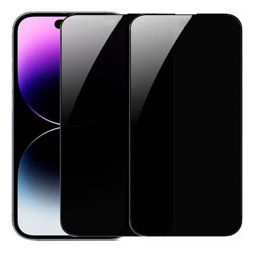 Mica 9d Privacidad Para iPhone Cristal Templado 2 Piezas   