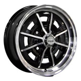 Rodas Fusca Brasilia Tl Aro 15x5,5 15x6,5 4x130 Sprintstar Cor Preto Diamantado