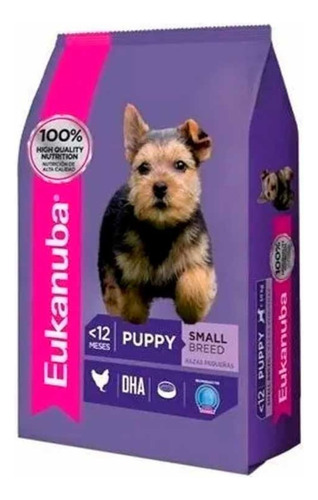 Alimento Eukanuba Puppy Small 1 Kg X3 Unidades