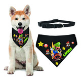 Bandana Mascota Grande Correa Ajustable Luigi