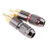 8 Conector Rca Phono Coaxiais Adaptador De Plugue Terminal