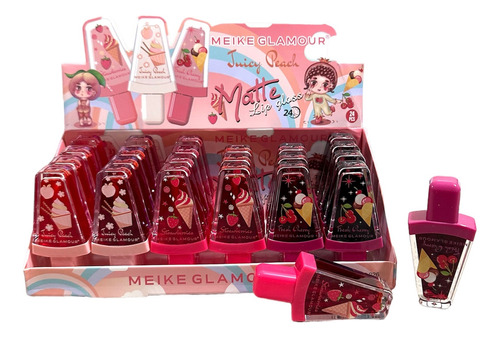 Pack 12 Brillos Tinta De Labios Lip Gloss Paleta Helado