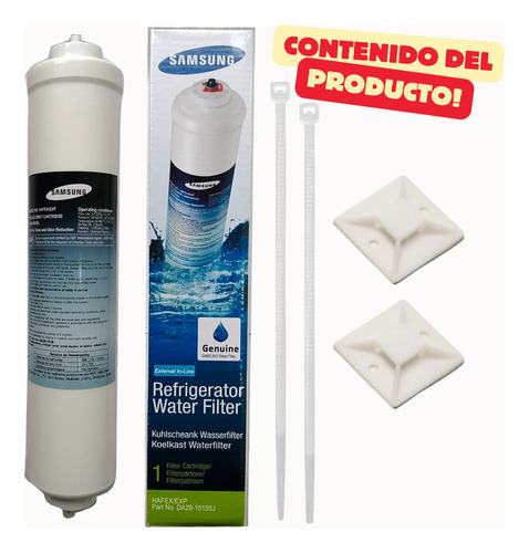 Filtro Purificador De Agua Marca Samsung Externo Modelo Da29-10105j Hafex/exp Para Neveras Y Nevecones