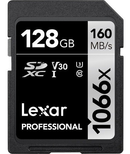 Tarjeta De Memoria Lexar 128gb Professional 1066x Uhs-i Sdxc