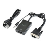 Cable Adaptador Conversor Vga A Hdmi + Audio + Usb Fhd Lcs