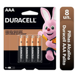 Duracell 96 Pilhas Palito Aaa Pack C/16 Kit  Econopack