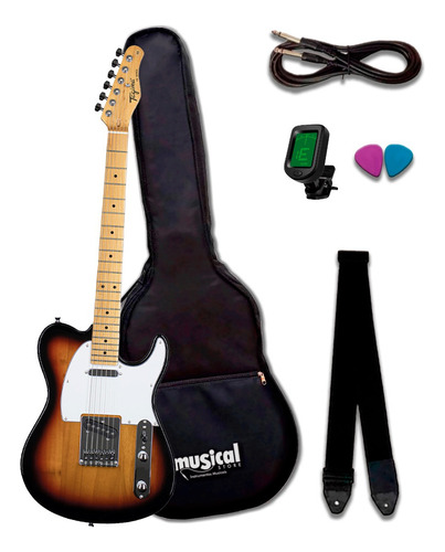 Guitarra Tagima Tw-55 Tw 55 Sb Kit Com Capa Oferta