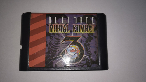 Cartucho Mortal Kombat3 Ultimate Para Consola Sega De 16bits