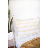 Funda De Almohada Tusor Rayado 50x70 Maíz