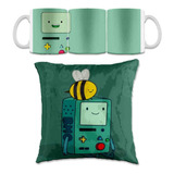 Hora De Aventura Set Cojin 30x30cm Y Taza Bmo