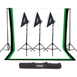 Studiopro 3000w Continuous Output Softbox Lighting Kit With