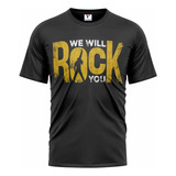 Playera We Will Rock You, 100% Algodón