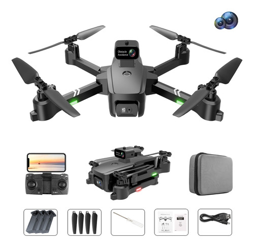 Dron Con 4k Dual Cámara  3 Baterías Wifi Fpv Quadcopter