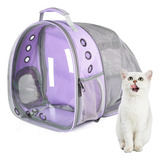 Mochila Para Gatos Expandible, Ventilar, Transparente, Para 