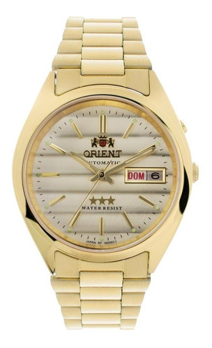 Relógio Orient Masculino 469wc2f B1kx Automático Dourado