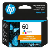 Cartucho Hp 60 Color Original 6,5ml Serve Na Hp 675 Hp 901