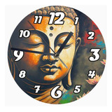 Reloj De Madera Brillante Diseño Buda B44