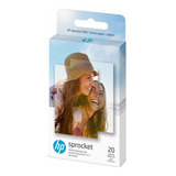 20 Hojas Originales De Papel Fotografico Hp Sprocket 5x7cm