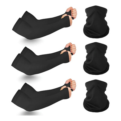 Leawede 3 Par Bandana Y Mangas Deportivas Para Brazo Moto Sol Uv,UPF 50+ Protección UV,mangas protectoras para Pesca, ciclismo, deportes, turismo.Negro | MercadoLibre