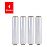 4 Rollos De Emplaye Playo Film Pelicula Estirable 18x50x800