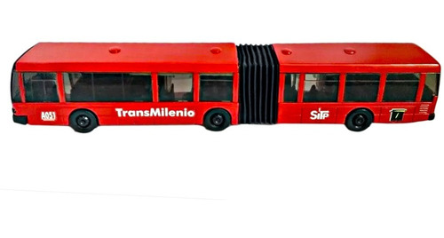 Bus Transmilenio 29cm Articulado Metálico Original Nuevo