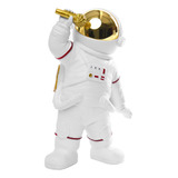 Estatua De Músico Astronauta Escultura Para Decoración Del H
