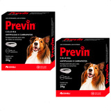 2 Previn Coleira Antipulgas E Carrapatos Coveli Cães 24g