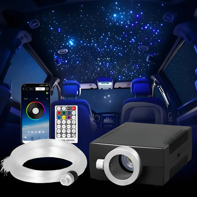 Kit De Luz De Estrella Para Techo Coche Kit Óptica 150pcs Negro