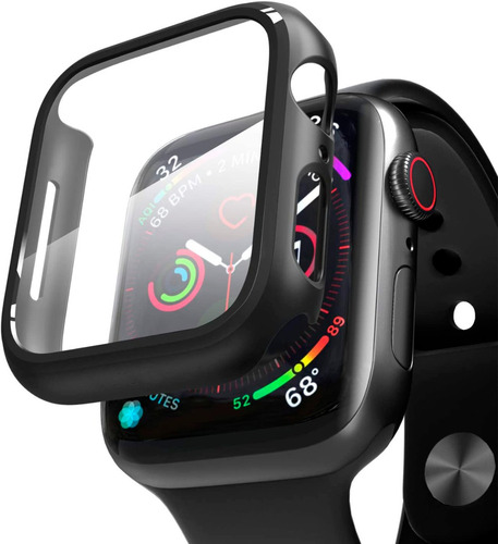 Capa Bumper Vidro Para Apple Watch Premium 38/40/42/44 Se