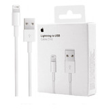 Cabo iPhone Original Apple Lightning Branco Com Entrada Usb