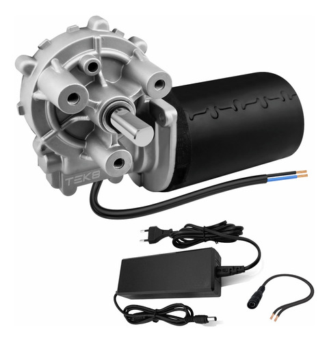 Motor Motoredutor 12v 10 Rpm Motor Com Redução E Fonte